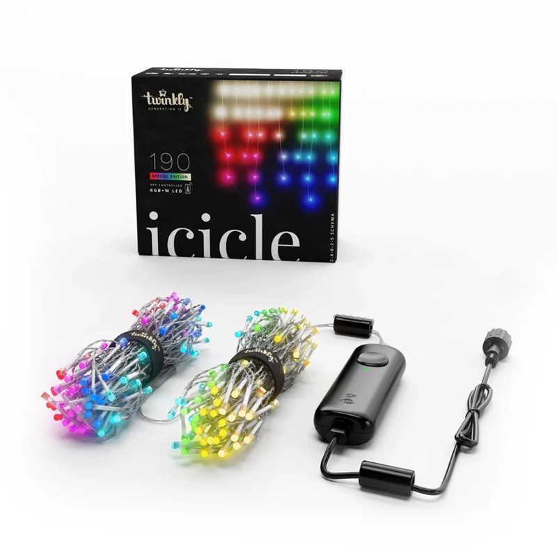 Twinkly Icicle 190L RGBW Light String - 5m - إضاءة